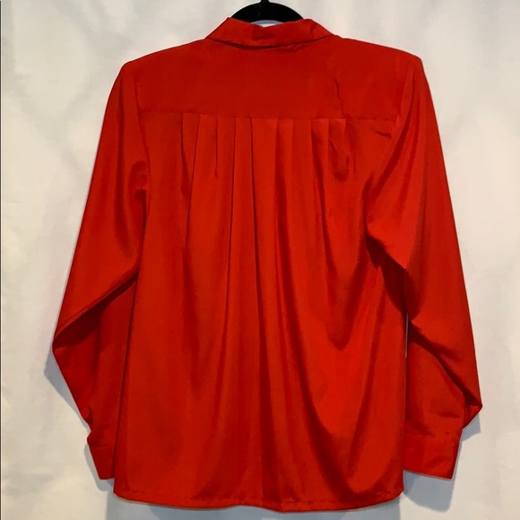 80’s Vintage David Mathews Polyester Blouse - Picture 2 of 5